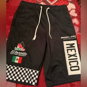 Black Mexico Racing Men's Shorts